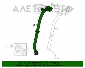 Centura de siguranță pentru șofer Jeep Cherokee KL 14- negru, piele