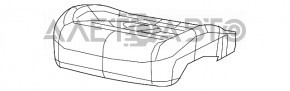 Scaun șofer Chrysler 200 15-17 fără airbag, manual, material textil negru