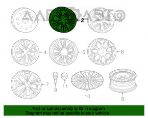 Set de jante R17 4 bucăți Chrysler 200 15-17 vopsite