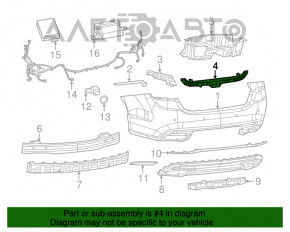 Montare bara spate centru sus Chrysler 200 15-17