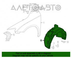 Bara de protecție față stânga Chrysler 200 15-17