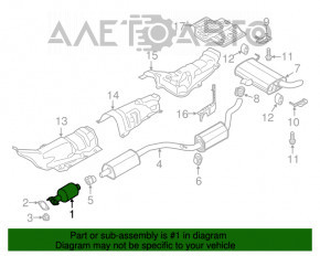 Катализатор задний Ford C-max MK2 13-18 срезанный