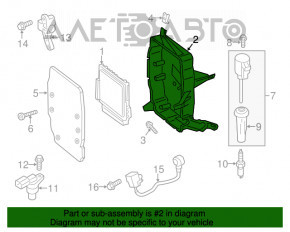 Корпус блока ECU Ford C-max MK2 13-18 в сборе