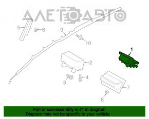 Airbagul de siguranță în volanul șoferului Ford C-max MK2 13-18 cu butoane.