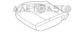 Scaun șofer Ford C-max MK2 13-18 fără airbag, manual, material textil negru-gri, necesită curățare.