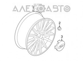 Set de jante R18 4 bucăți Ford C-max MK2 13-18 Focus ST