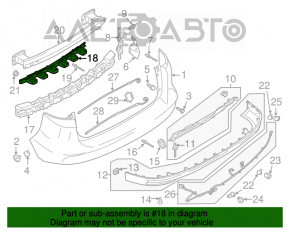 Suport bara spate central Ford C-max MK2 13-18 crack