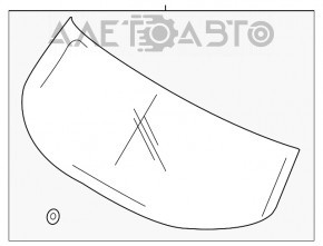 Geam spate portbagaj Ford C-max MK2 13-18 zgârieturi