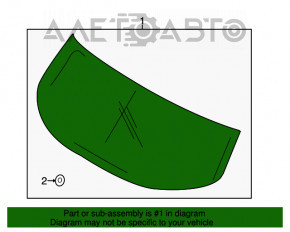 Geam spate portbagaj Ford C-max MK2 13-18 zgârieturi