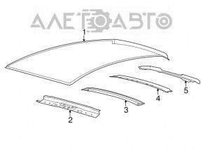 Acoperiș metalic Ford C-max MK2 13-18 fără panoramică, tăiată