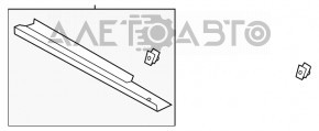 Prag fata stanga Ford C-max MK2 13-18 structura, zgarieturi, rupturi