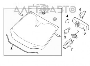 Parbriz Ford C-max MK2 13-18 aer pe margine