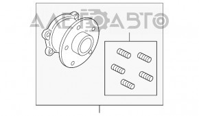 Rulment roata spate dreapta Lincoln MKC 15- FWD nou, aftermarket GSP