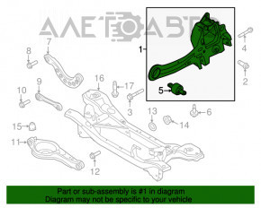 Capac spate stânga Ford C-max MK2 13-18 cu braț de control