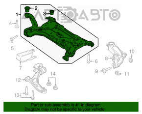 Подрамник передний Ford C-max MK2 13-18 ржавый