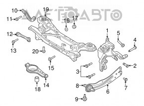 Рычаг верхний задний правый Ford C-max MK2 13-18 ржавый