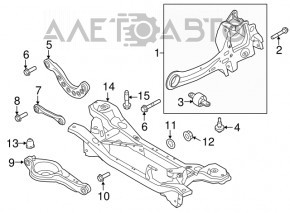 Рычаг нижний под пружину задний левый Ford C-max MK2 13-18