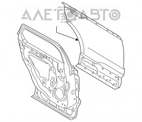 Ușa din spate stânga asamblată Ford Edge 15-