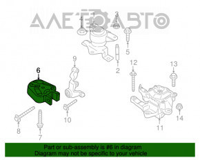 Подушка двигателя задняя Ford Edge 15- 2.0T