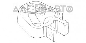 Pernele motorului din spate Ford Fusion mk5 13- 2.5, 2.0T, hibrid, plug-in