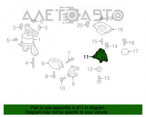 Подушка двигателя левая Ford Edge 15-18 2.0T