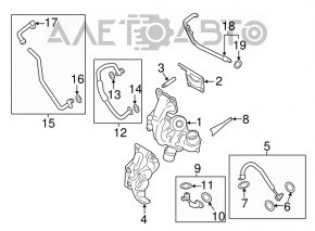 Turbina Ford Edge 15-18 2.0T 94 k