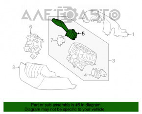 Comutatorul de sub volan stânga Ford Edge 15-