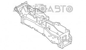 Консоль центральная с подлокотником Ford Edge 15-18 черн без подогрева, затерта