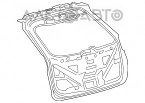 Capota portbagajului goală Ford Edge 15-18 nouă, neoriginală, fabricată în China.