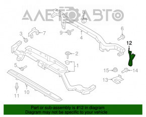 Bara de blocare a capotei Ford Edge 15- nou, neoriginal