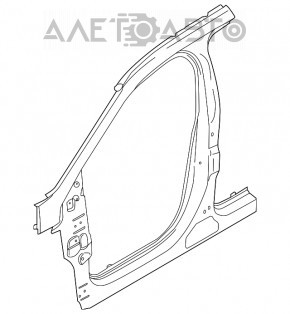 Стойка кузова центральная правая Ford Edge 15-