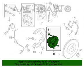 Mufă față dreapta Ford Edge 15-