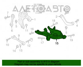 Maneta inferioară a arcului din spate dreapta Ford Edge 15-