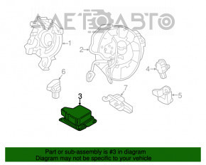 Modulul computerizat SRS airbag pentru airbag-urile de siguranță Ford Edge 15-18