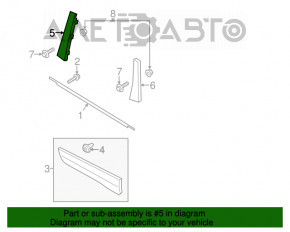 Capac usa spate stanga Ford Escape MK3 13-19, fata pentru polizare.