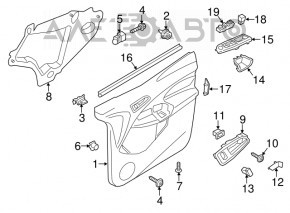 Controlul geamului electric din față, stânga, pentru Ford Focus mk3 11-18, negru, cu 4 butoane, 1 automatizat