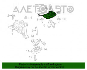 Подушка двигателя левая Ford Escape MK3 13-19 1.6T 2.5 2.0T потрескан сайлент