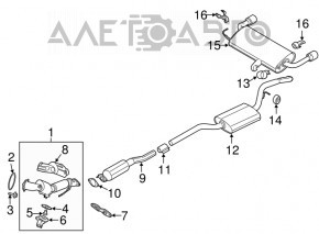 Катализатор Ford Escape MK3 13-19 1.5T 1.6T