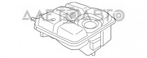 Rezervorul de expansiune al sistemului de răcire Ford Focus mk3 11-18 1.0T, 2.0 nou, neoriginal.