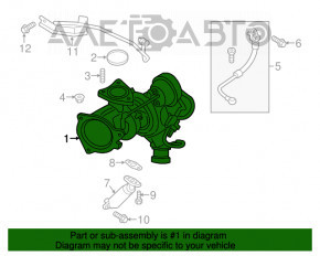 Turbina Ford Escape mk3 13-19 1.6T 113CP