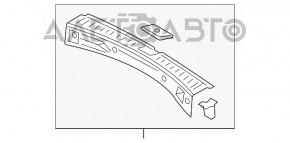 Накладка проема багажника Ford Escape MK3 13-15 черн, царапины, слом направляющие