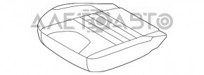 Scaun șofer Ford Escape MK3 13-19 fără airbag, material textil negru-gri, substanță chimică