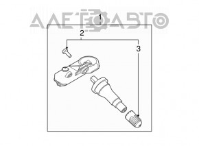 Senzor de presiune a roților Ford Escape MK3 13-