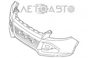 Bara fata goala Ford Escape MK3 13-16 pre-restilizare grafit, crapatura, zgariata.