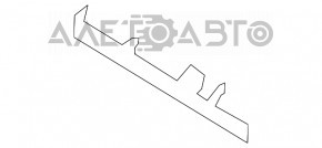 Suportul de prindere a bara de protectie fata pe aripa dreapta pentru Ford Escape MK3 13-16, nou, aftermarket.