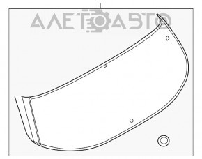 Geam spate al portbagajului Ford Escape MK3 13 cu capac lateral dreapta.