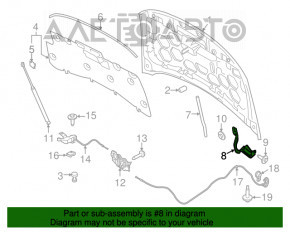 Петля капота правая Ford Escape MK3 13-16 дорест AVTM