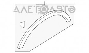 Capacul aripii spate dreapta Ford Escape MK3 13-16 pre-restilizare.