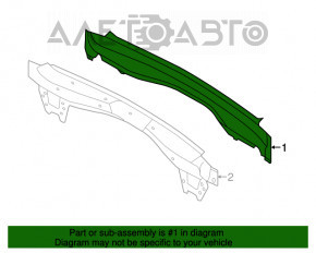 Panoul din spate al Ford Escape MK3 13-19, format din 2 piese, maro, pe caroserie.