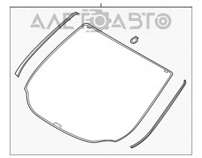 Лобовое стекло Ford Escape MK3 13-16 дорест, скол